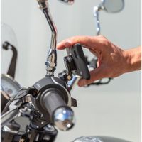 SP Connect Clutch Mount Pro Motorrad-Handyhalterung für SPC+ Hüllen - 360° drehbar - Schwarz