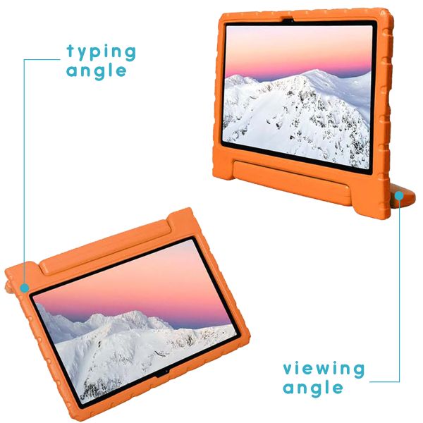 imoshion Schutzhülle mit Handgriff kindersicher für das Lenovo Tab P11 / P11 Plus - Orange