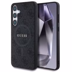 Guess Classic 4G Logo Backcover MagSafe Samsung Galaxy S25 - Schwarz