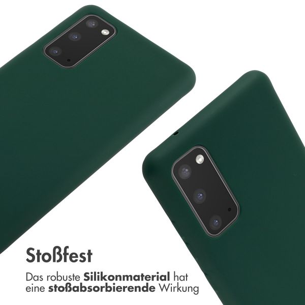 imoshion SilikonHülle mit Band Samsung Galaxy S20 FE - Dunkelgrün