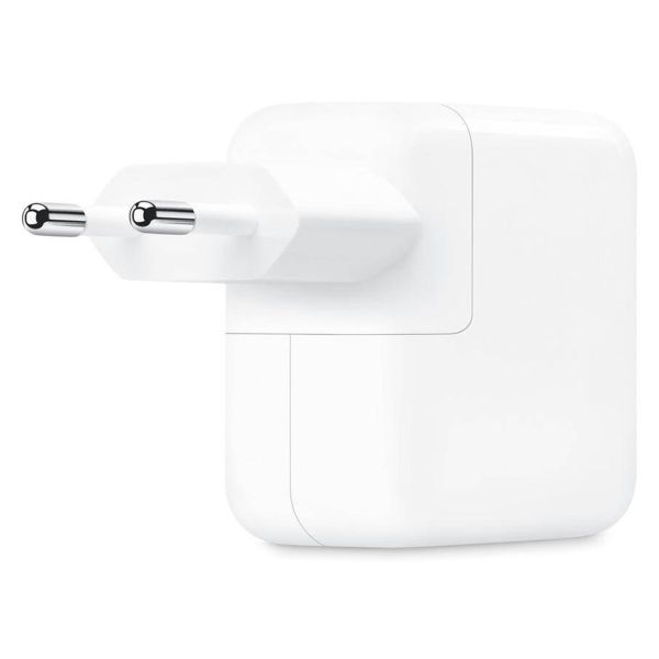 Apple Power Adapter mit zwei USB-C Anschlüssen - 35 Watt - Weiß