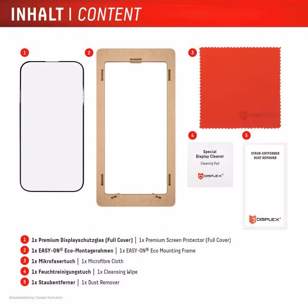 Displex Bildschirmschutzfolie Real Glass Full Cover Xiaomi 15 Ultra