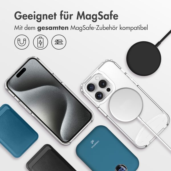 imoshion MagSafe Hülle mit abnehmbarem Band Apple iPhone 15 Pro - Transparent