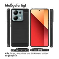 imoshion Brushed Back Cover für das Xiaomi Redmi Note 13 Pro (5G) / Poco X6 - Schwarz