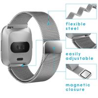 imoshion Milanese Watch Armband Fitbit Versa 2 / Versa Lite - Silber