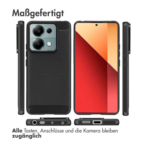imoshion Brushed Back Cover Xiaomi Redmi Note 13 Pro (5G) / Poco X6 - Schwarz