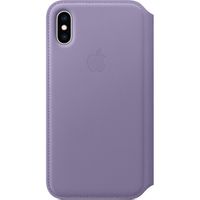 Apple Leather Folio Klapphülle Lila für das Apple iPhone X / Xs