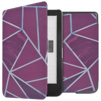 imoshion Design Slim Hard Case Sleepcover für das Kobo Clara HD - Bordeaux Graphic