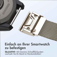 imoshion QuickFit® Milanese Armband -   Garmin 20 mm Anschluss - Größe L/XL - Starlight