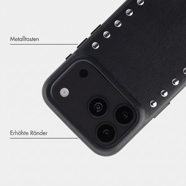 Selencia Studs Backcover mit MagSafe Apple iPhone 18 Pro Max / 17 Pro Max - Velvet Black