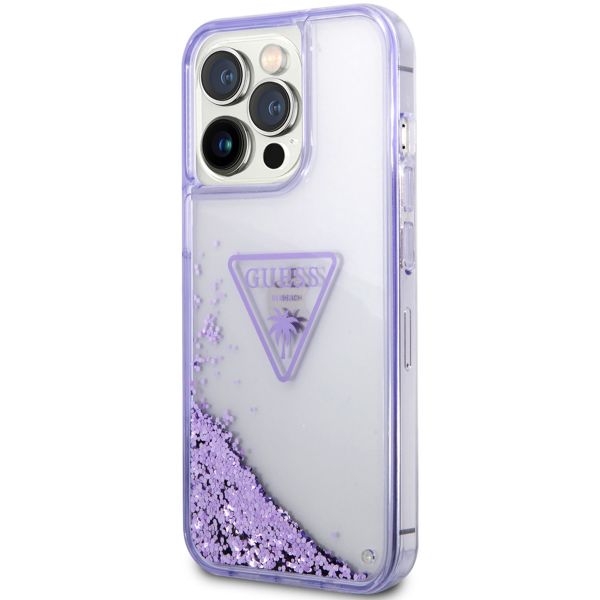 Guess Liquid Glitter Back Cover für das iPhone 14 Pro Max - Violett