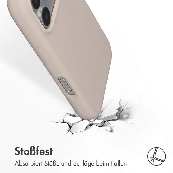 Accezz Liquid Silikoncase mit MagSafe Apple iPhone 18 Pro / 17 Pro - Stone
