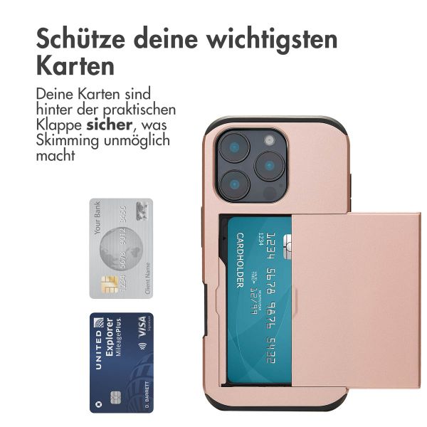 imoshion Backcover mit Kartenfach Apple iPhone 16 Pro - Rosé gold
