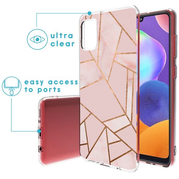 imoshion Design Hülle für das Samsung Galaxy A31 - Pink Graphic