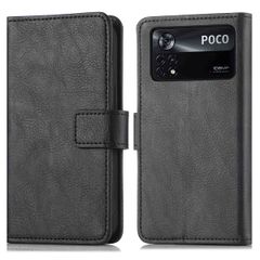 imoshion Luxuriöse Klapphülle Xiaomi Poco X4 Pro 5G - Schwarz