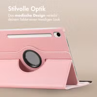 imoshion 360° drehbare Klapphülle Samsung Galaxy Tab S9 11.0 Zoll / Tab S10 FE / S9 FE 10.9 Zoll - Rosa