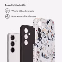 Selencia Vivid Back Cover Samsung Galaxy A35 - Chic Terazzo