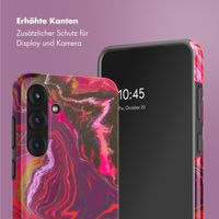 Selencia Vivid Back Cover Samsung Galaxy S25 Plus - Marble Purple
