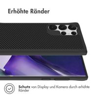 imoshion Rugged Hybrid Carbon Case Samsung Galaxy S23 Ultra - Schwarz