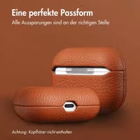 Accezz Echtleder Case  Apple Airpods Pro - Cognac