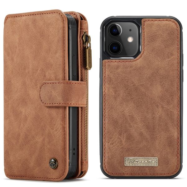 CaseMe Luxuriöse 2-in-1 Portemonnaie-Klapphülle iPhone 12 Mini