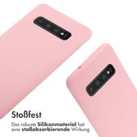 imoshion Silikonhülle mit Band für das Samsung Galaxy S10 - Rosa