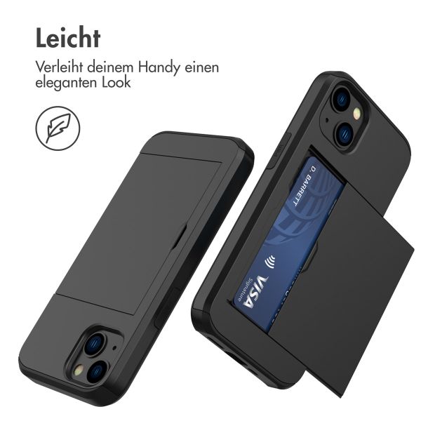 imoshion Backcover mit Kartenfach Apple iPhone 13 Mini - Schwarz