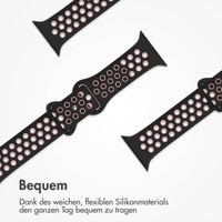 imoshion Sportarmband⁺ für die Apple Watch Series 1 bis 9 / SE (38/40/41 mm) | Series 10 (42 mm) - Größe M/L - Black Pink