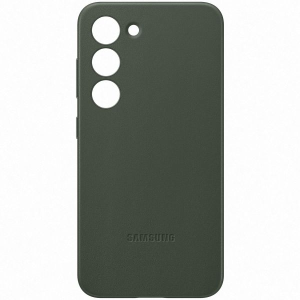 Samsung Original Leather Backcover für das Samsung Galaxy S23 - Grün