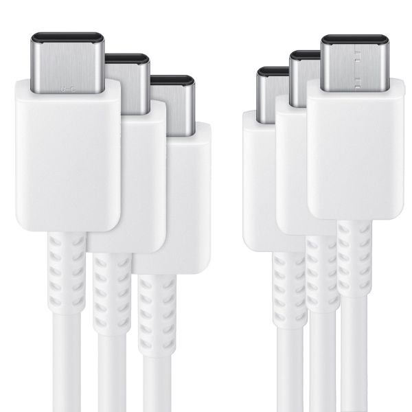 Samsung 3x Original USB-C-zu-USB-C-Kabel in Fabrikverpackung - 1 meter - 25 Watt - Weiß