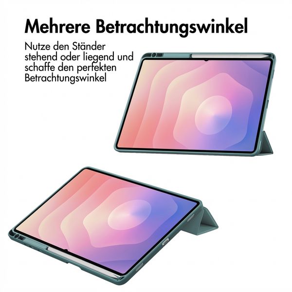 imoshion Trifold Hardcase Klapphülle Samsung Galaxy Tab S11 Ultra - Grün