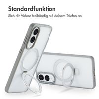 Accezz Ring Stand Backcover mit MagSafe Samsung Galaxy S25 Edge - Grau