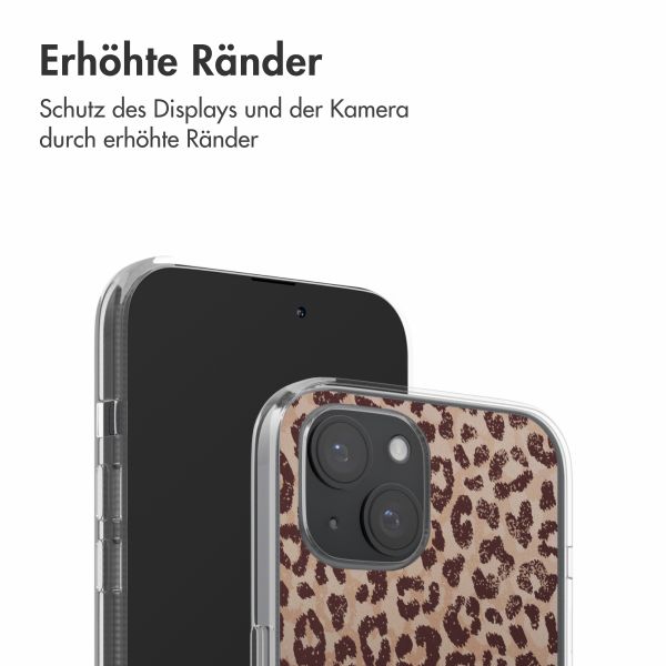 imoshion  Design Hülle für das iPhone 15 - Leopard Mood