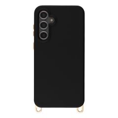 Selencia Rivièra Backcover mit MagSafe mit abnehmbaren Haken Samsung Galaxy S23 FE - Velvet Black