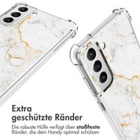 imoshion Design Hülle mit Band für das Samsung Galaxy S21 FE - White Marble