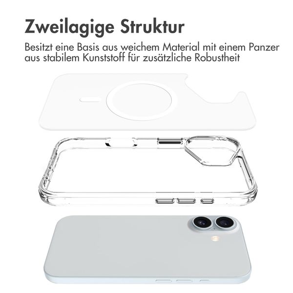 imoshion Rugged Air MagSafe Case Apple iPhone 16 Plus - Transparent