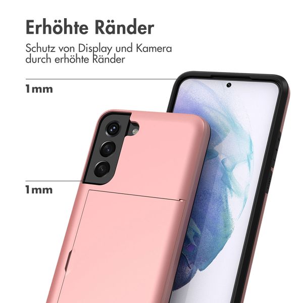 imoshion Backcover mit Kartenfach Samsung Galaxy S21 - Rosé gold