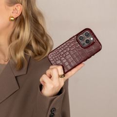 Selencia Croco Backcover mit MagSafe Apple iPhone 17 - Burgundy