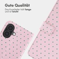 imoshion Design Klapphülle Apple iPhone 16 - Happy Dots