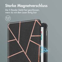 imoshion Design Slim Hard Case Sleepcover für das Kobo Clara Colour / Clara BW / Tolino Shine 5 / Shine Color - Black Graphic