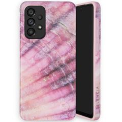 Selencia Aurora Fashion Back Case für das Samsung Galaxy A33 - ﻿Strapazierfähige Hülle - 100 % recycelt - Ocean Shell Purple