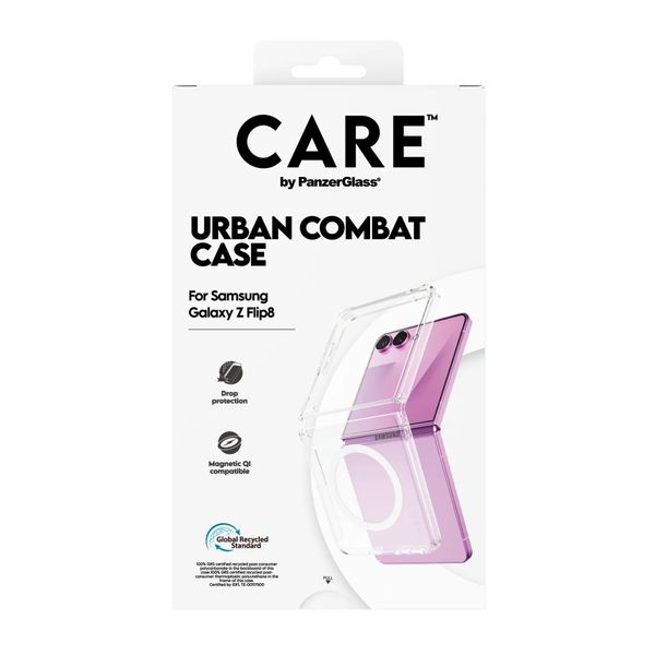 CARE by PanzerGlass Urban Combat Case Samsung Galaxy Z Flip 8 / Flip 7 - Transparent