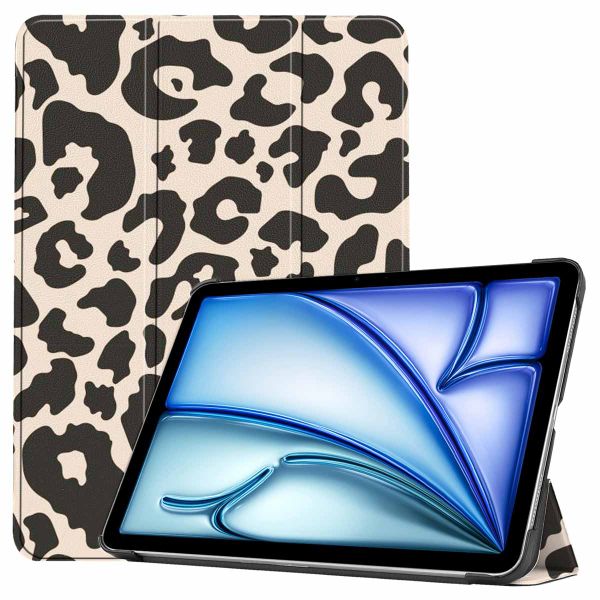 imoshion Design Trifold Klapphülle für das iPad Air 13 Zoll (2025) M3 / (2024) M2 - Leopard