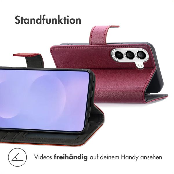 imoshion Luxuriöse Klapphülle Samsung Galaxy S26 - Bordeaux