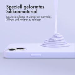 Accezz Liquid Silikoncase für das Samsung Galaxy S24 - Violett