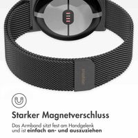 imoshion Magnetisches Milanaise Armband für Google Pixel Watch 3 / 4 (45 mm) - Schwarz