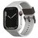 Uniq Monos 2-in-1 Apple Watch Armband mit Hybrid Hülle für die Apple Watch 4 bis 9 / SE (44/45 mm) - Chalk Grey