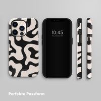 Selencia Vivid Tough Back Cover für das iPhone 14 Pro - Art Wave Black