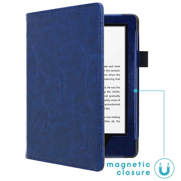 imoshion Vegan Leather Klapphülle Amazon Kindle 10 - Dunkelblau