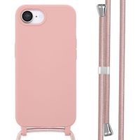 imoshion Silikonhülle mit Band iPhone 16e - Sand Pink